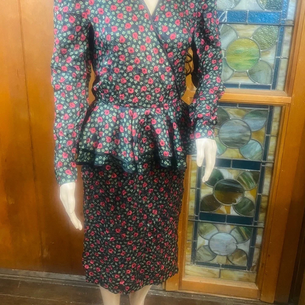 Vintage Joan Sparks for Daniel Barrett Dress 80s